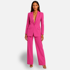 Women's Elegant Blazer and Trouser Set with Crease 4