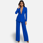 Women's Elegant Blazer and Trouser Set with Crease 5