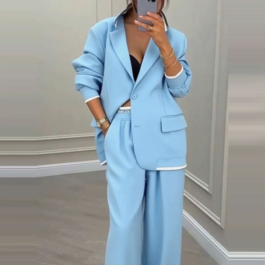 Women's Oversize Suit Jacket and Wide Trousers 5