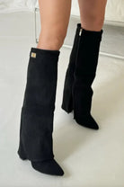 Women's high heeled boots – Elegant design with gold detail 4