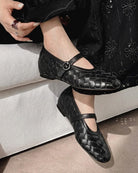 Woven Mary Jane Flats for Women 3