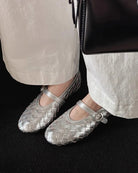 Woven Mary Jane Flats for Women 6