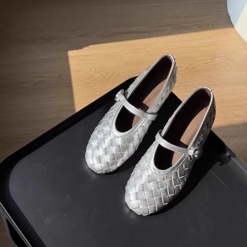 Woven Mary Jane Flats for Women 9