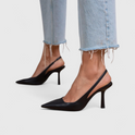 Women's Pointed Toe Slingback Heels