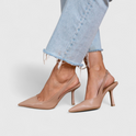 Women's Pointed Toe Slingback Heels