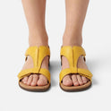 Orthopedic Hook and Loop Open Toe Flat Casual Sandals
