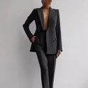Women's Tailored Two-Piece Blazer and Pants Suit
