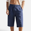 Bermuda Shorts Drawstring Elastic Waist Casual
