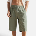 Bermuda Shorts Drawstring Elastic Waist Casual