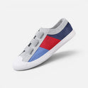 Canvas Sneakers Hook and Loop Closure Round Toe Casual Shoes