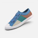Canvas Sneakers Hook and Loop Closure Round Toe Casual Shoes
