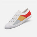 Canvas Sneakers Hook and Loop Closure Round Toe Casual Shoes