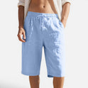 Bermuda Shorts Drawstring Elastic Waist Casual