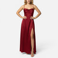 Cowl Neck Maxi Dress with Side Split