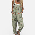Sleeveless Printed Pocket Jumpsuit