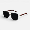 Square Sunglasses Rimless Metal Frame