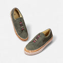 Women's Perforated Slip-On Sneakers with Elastic Strap