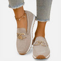 Metal Detail Slip On Loafers
