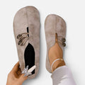 Button Detail Slip On Shoes