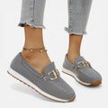 Metal Detail Slip On Loafers