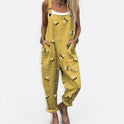Sleeveless Printed Pocket Jumpsuit