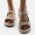 Orthopedic Sandals Adjustable Hook Loop Open Toe Casual