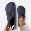 Button Detail Slip On Shoes
