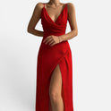 Maxi Dress Sleeveless Cowl Neck Spaghetti Strap