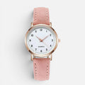 Quartz Watch with Faux Leather Strap