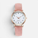 Quartz Watch with Faux Leather Strap