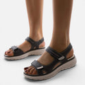 Orthopedic Sandals Adjustable Hook Loop Open Toe Casual
