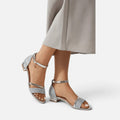 Women Orthopedic Sandals Ankle Strap Block Heel Open Toe