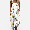Sleeveless Printed Pocket Jumpsuit