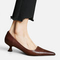 Orthopedic Pumps Pointed Toe Slip On Low Heel