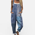 Sleeveless Printed Pocket Jumpsuit