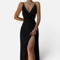 Maxi Dress Sleeveless Cowl Neck Spaghetti Strap