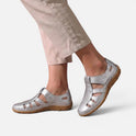 Orthopedic Flats Cutout Slip On Casual Shoes