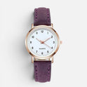 Quartz Watch with Faux Leather Strap