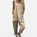 Sleeveless Printed Pocket Jumpsuit