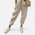 Jogger Trousers Drawstring Relaxed Fit Casual
