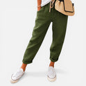 Jogger Trousers Drawstring Relaxed Fit Casual