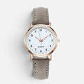 Quartz Watch with Faux Leather Strap