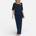 Layered Occasion Top and Trousers Set