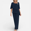 Layered Occasion Top and Trousers Set