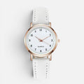Quartz Watch with Faux Leather Strap