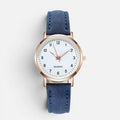 Quartz Watch with Faux Leather Strap