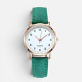 Quartz Watch with Faux Leather Strap