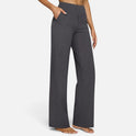 High Waisted Wide Leg Straight Fit Pants