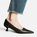 Orthopedic Pumps Pointed Toe Slip On Low Heel