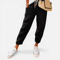 Jogger Trousers Drawstring Relaxed Fit Casual